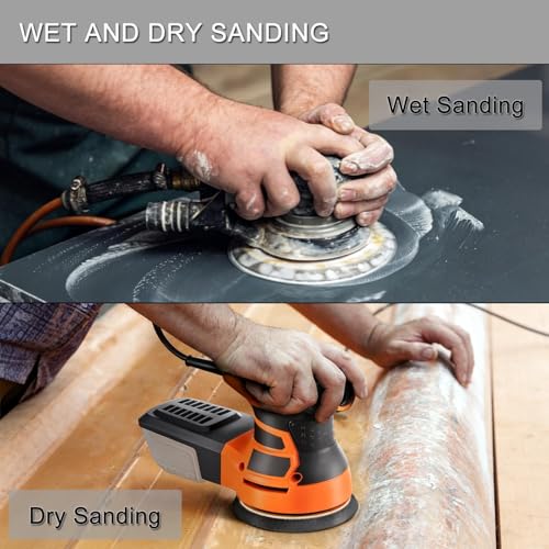 100Pcs 5 Inch Sanding Discs Hook & Loop 8-Hole Wet Dry Sandpaper 150 Grit - style: 100Pcs 150 Grit