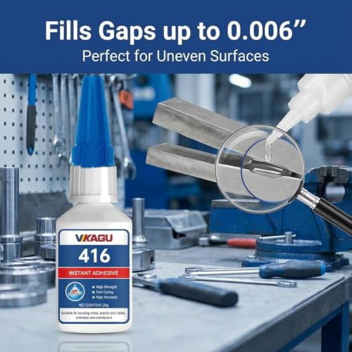 416 Super Bonder Instant Adhesive Clear for High Temp & Vibration 20g Suitable for Metal Plastic and Rubber 4 Pack - size: 416, style: 4 Pack