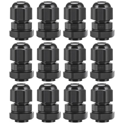 12 Pcs 1/4" NPT Cable Glands Waterproof Strain Relief Connector - color: 12 Pcs 1/4" NPT