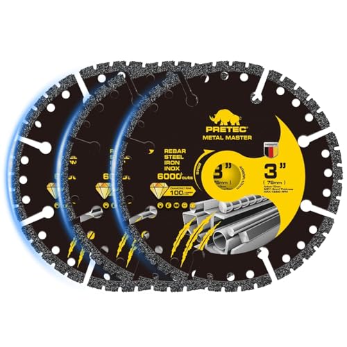 3 Inch Diamond Cutting Wheel, Metal Cut Off Wheels for Die Grinder, 3PCS - size: 3 INCH