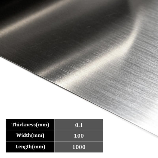 Foil Roll 304 Stainless Steel, Thin Metal Strip Sheet,1000x100x0.1mm - size: 1000x100x0.1mm