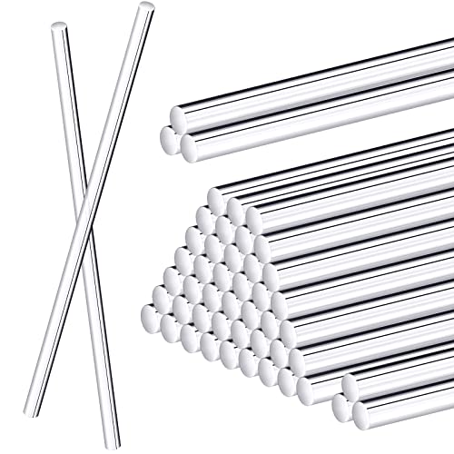 Zopeal 30 Pcs 12" Clear Acrylic Dowel Rod for Craft, 0.25'' / 6mm Diameter - size: 0.25 Inch (6 mm) Diameter