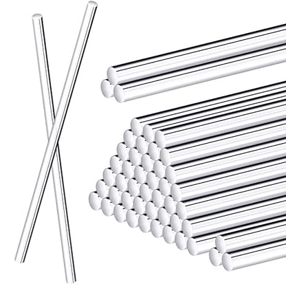 Zopeal 30 Pcs 12" Clear Acrylic Dowel Rod for Craft, 0.25'' / 6mm Diameter - size: 0.25 Inch (6 mm) Diameter