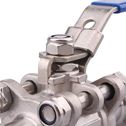 DERNORD Vacuum Ball Valve 304 Stainless Steel Clamp Valve with Locking Device (KF-16) - size: KF-16