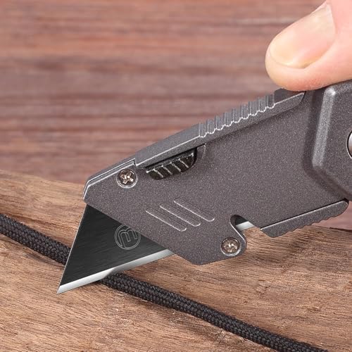 M MEEPO Utility Knife Blades, Never Rust, Blackened SK-2 Steel, 100-Pack - size: Blackened 100-Pack