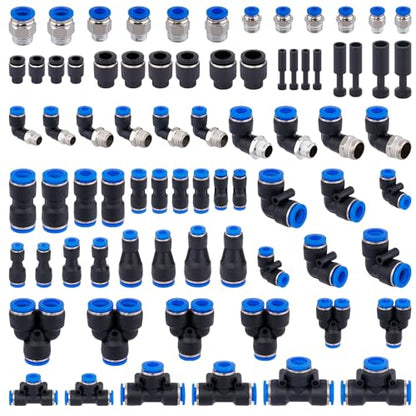 78 PCS Pneumatic Quick Connect Air Hose Fitting Kit - size: 78PCS