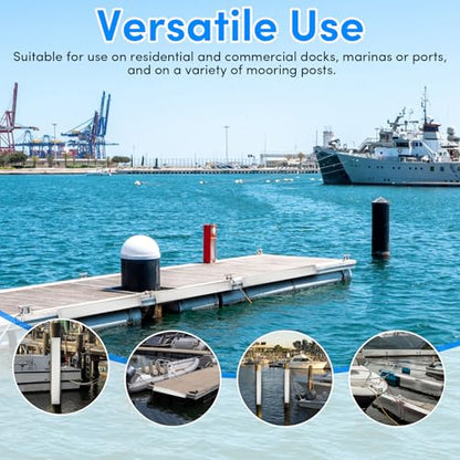 Boat Dock Fender with Screws,PVC Marine for Boat Dock Vertical Pole Post or Corner Dock(24 inch,38 inch,48 inch,72 inch,31.5 inch) - style: White 48in 3Pack