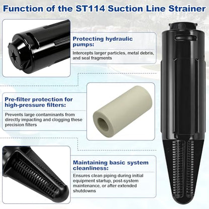1/4-Inch ST114 Suction Line Strainer Replacement for Stenner Pumps Parts