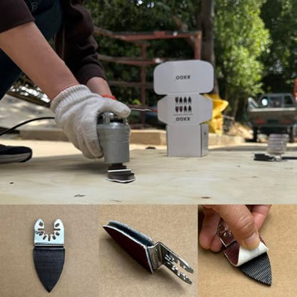 XXGO 155 Pcs Finger Multi Tool Sanding Pads Accessories Kits XG155F - size: 2 Inch Finger Sanding Kit - 155 Pcs