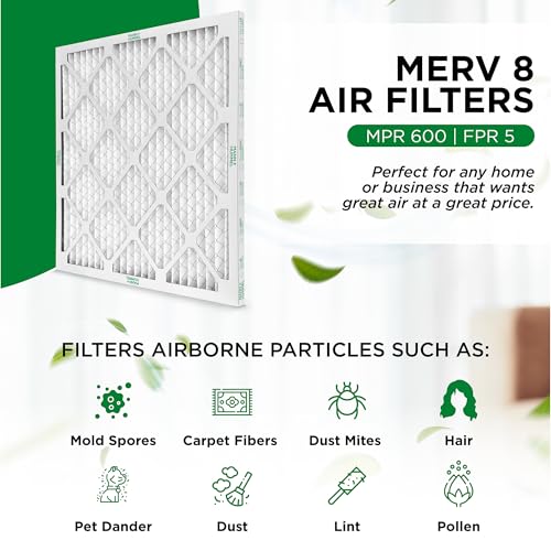 MANN+HUMMEL 16x25x5 MERV 8 Air Filter Fits Honeywell, Lennox. 2 Pack - style: 16 x 25 x 5 HW