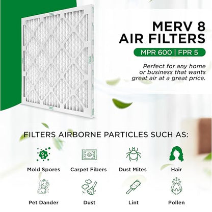 MANN+HUMMEL 16x25x5 MERV 8 Air Filter Fits Honeywell, Lennox. 2 Pack - style: 16 x 25 x 5 HW