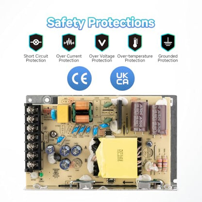 BTF-LIGHTING Power Supply DC24V 150W UL Recognized Component for LED Strip - size: 24V150W
