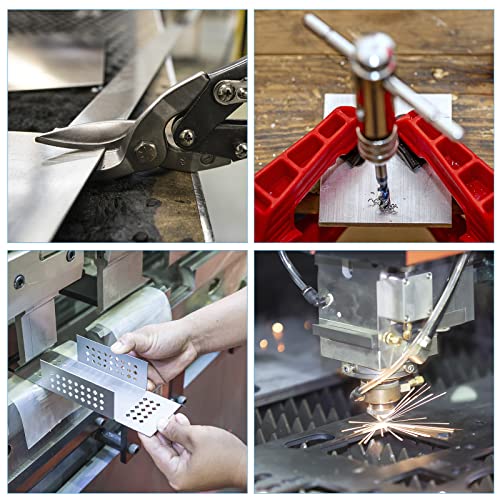 uxcell 6061 Aluminum Sheet, 300mm x 300mm Rectangle Aluminum Plate 0.5mm Thick Flat Metal Stock with Protective Film - size: 300mmx300mmx0.5mm