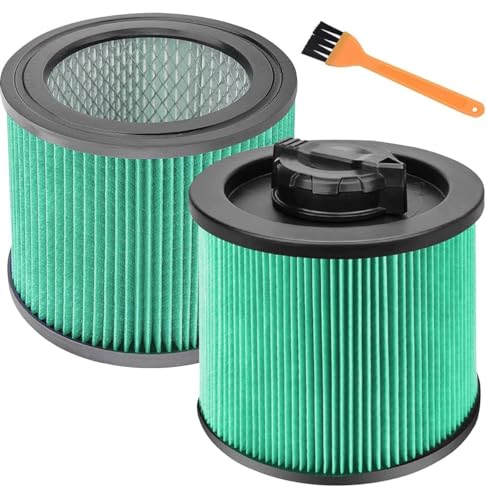 DXVC4003 HEPA Cartridge Filter Replacement Fit for DEWALT 4 Gallon Wet Dry Vacuum Cleaners, Washable and Reusable Compatible with DXV04T, DXV05P, DXV05S, DXV08S, DXV06G (2 Pack) - size: DXVC4003 2 Pack