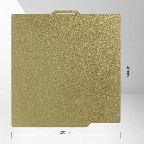 Double Sided Textured PEI Build Plate for Bambu Lab X2D/P2S/X1/X1C/X1E/P1P/P1S/A1, 257.5x257.5mm Spring Steel Magnetic Flexible Heated Bed, High Adhesion Removable 3D Printer Platform - color: Double side PEI, size: 257mm A1 XI P1