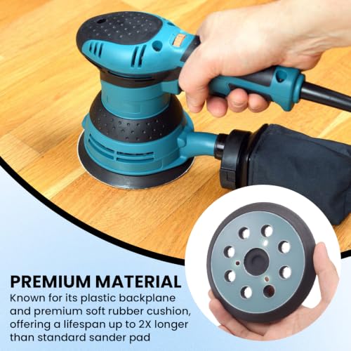 2 Pack 5 Inch Sander Pad, 3 Screw Holes Compatible with Makita & DeWalt - color: 2 Pack