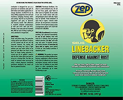Zep Linebacker Rust and Corrosion Preventative Spray - 14 oz (Case of 12)