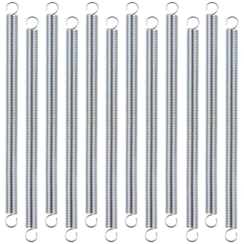 12 Pcs Extension Spring, 3/8 x 6-1/2 Inch, 0.047 Inch Spring Dual Hook Ends