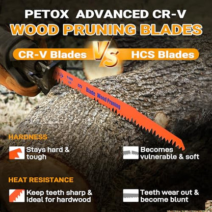 14-Piece Reciprocating Saw Blade Set, Wood Cutting Blades, CRV Materials - size: 14 Count (Pack of 1)