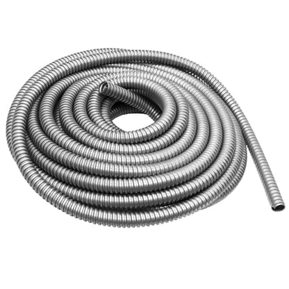 1 inch x 25ft Flexible Electrical Conduit, Iron Galvanized Access Line Conduit, for Manage and Protect Home and Industrial Wires - size: 1-25ft