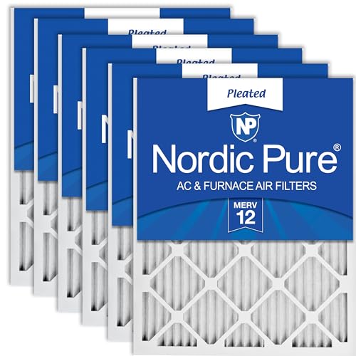 Nordic Pure 16x25x1 Pleated MERV 12 Air Filters 6 Pack - style: MERV 12
