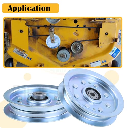 2PK 756-04129B Idler Pulley 4.25 for Cub Cadet 50" RZT 50 Tractors - color: L05 2x756-04129B White