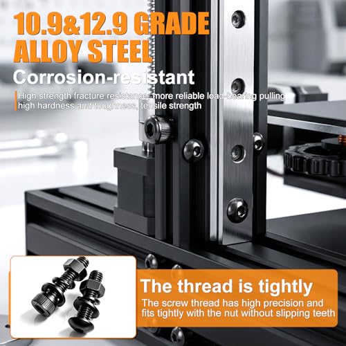 mankk 521PCS M4 Bolts Assortment Kit, Hex Socket Head Cap Hardware - size: M4