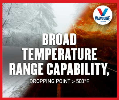Multi-Vehicle High Temp Red Grease 14.1 OZ Cartridge VV-615 | Lithium Complex EP | NLGI #2 GC-LB | 0°F to 375°F | Extreme Pressure | Disc Brake, Chassis, Suspension, Wheel Bearings