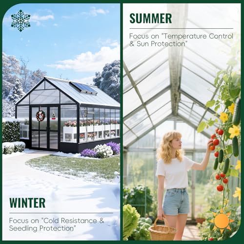 EVERECO 6 Pcs Greenhouse Panel, 6'FT x 2'FT x 0.24" in Polycarbonate Sheet - size: 6'FT x 2'FT x 0.24"IN