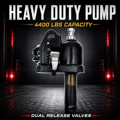 333'S Pallet Jack Hydraulic Pump Replacement, 4400 lb Hydraulic Unit with 45mm Spindle Shaft for Manual Pallet Truck Repair, Black