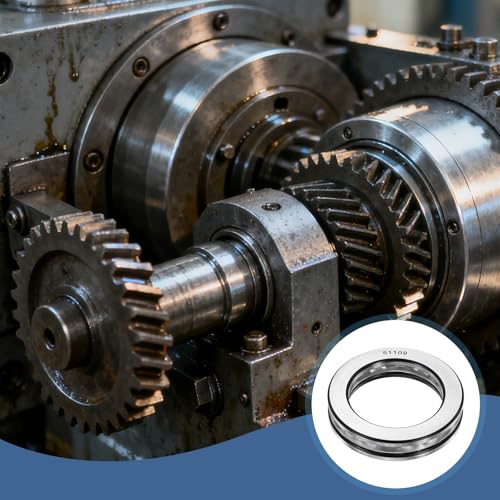 uxcell 2Pcs Thrust Ball Bearings, 45mm Bore 65mm OD 14mm Thick 51109 ABEC5 - size: 51109 45mm x 65mm x 14mm