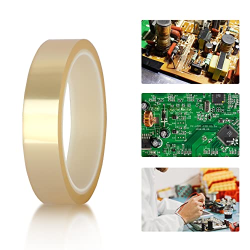 Viaky 3 Rolls High Temperature Tapes, 20mm*108ft Heat Resistant Tape No Residue Heat Transfer Adhesive Tape for Sublimation, Electronics, Soldering, 3D Printing, Heat Press（Clear） - color: Transparent