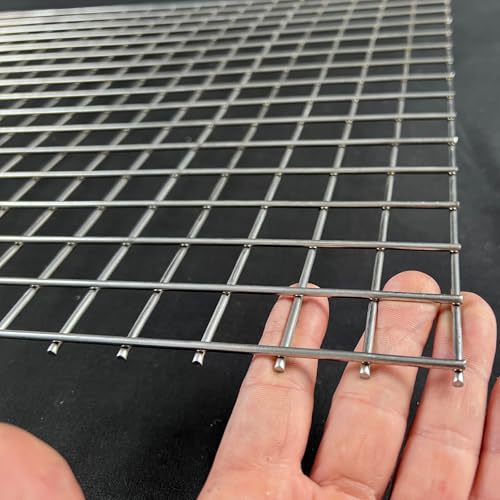 11Gauge 24"x16"Stainless Steel Hardware Cloth 1 inch Delivered Flat|Strong Heavy Wire Fence Chicken Wire Fencing Metal Screen for Screen Door Mesh,Poultry Cage,Grill Mesh,Bird Netting,Pet Metal Grate - size: 24"x16", style: 11 Gauge, 1 inch Holes