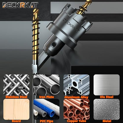2-Pack 1-1/8" TCT Hole Saws for Hard Metal, Heavy Duty 28mm Tungsten Carbide Tipped Hole Cutters Set with Spring-Loaded Pilot Drill Bits for Stainless Steel, Metal, Iron, and Plastic - size: 1-1/8" (28mm)