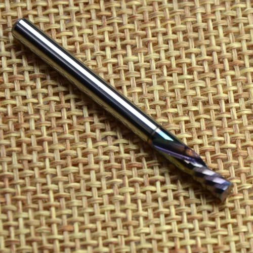 2Pcs 4 mm Cutter Dia,Solid Carbide Engraving Cutter Single Flute Upcut End Mills Coating Carving Milling CNC Router Bit for Acrylic Plastic Hardwood PVC MDF Aluminum Plates - size: 4mm Cutter Dia-17mm Lg.of Cut-4mm SHK, style: Plastic Engraving Cutter Dow