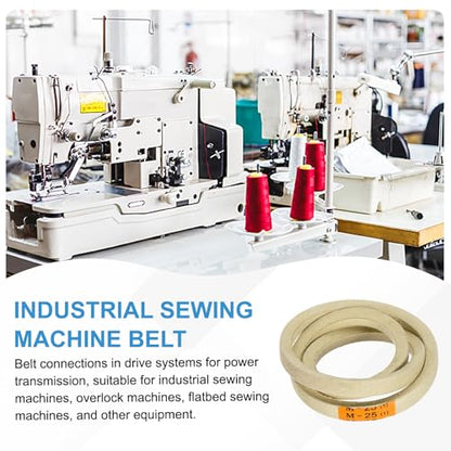 uxcell 4Pcs M25 Industrial Sewing Machine Belt 25.5" Outer Girth Rubber - size: M25