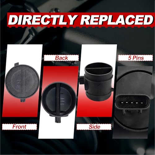 MAF Mass Air Flow Sensor Meter w/Housing 2451149 15840812 Compatible for Chevy Silverado Suburban Tahoe Compatible for GMC Sierra Yukon 2007-2014