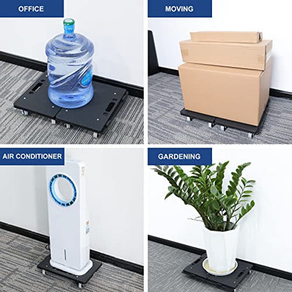 Furniture Movers Dolly Furniture Movers with Wheels, Portable Moving Rollers Leg Dollies for Heavy Furniture, 4 Wheels Small Flat Dolly, 880 Lbs Capacity - color: 4 Pk/Dolly