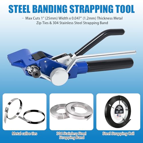 Stainless Steel Ratchet Strapping Tensioner And Big Cable Tie Cutting Tool