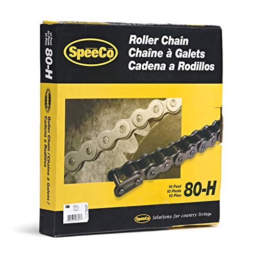 SpeeCo #80-H Roller Chain x 10 Feet with Connecting Link, S06803 - size: #80-H