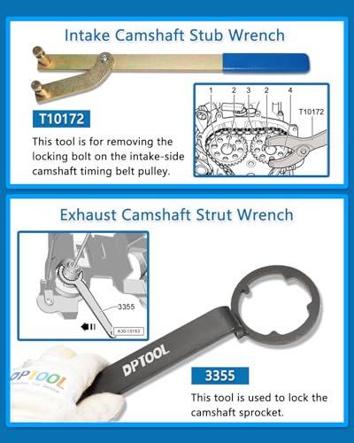 DPTOOL Engine Timing Tool Set for VAG EA211 1.0L 1.2L 1.4L 1.6 FSI TSI TFSI - size: 8PC