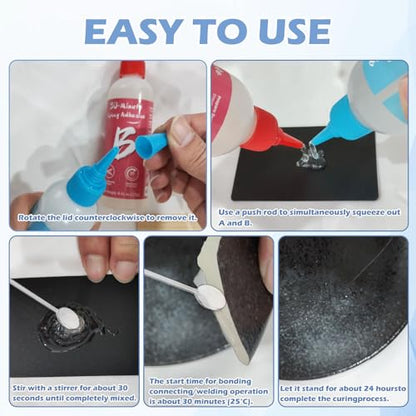 30 Minute Epoxy Glue 7.6 fl oz, Fast Cure Clear 2 Part Epoxy Adhesive
