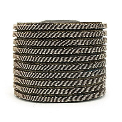 BHA 4-1/2 x 7/8 Zirconia Flap Disc T27 Angle Grinder - 80 Grit - 10 Pack - size: 80 Grit