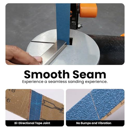 2x42 Sanding Belts 80 Grit, 10 Pack