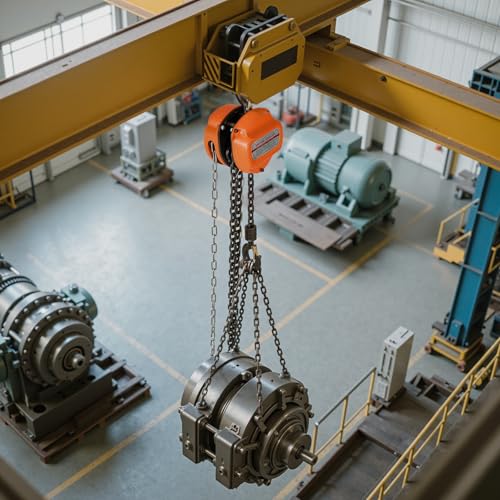 VEVOR Hand Chain Hoist, 1/2 Ton 1100 lbs Capacity, Manual Chain Block with Upgrade G80 Galvanized Chain, 10 ft Lifting Height, Heavy Duty Pulley Hoist for Garage Warehouse Automotive Machinery, Orange - size: 1/2T 10FT