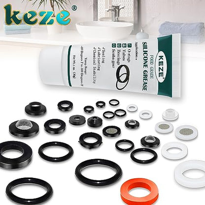 KEZE Waterproof Food Grade Silicone Lubricant Plumbers Grease for O Rings - size: 1 Pack (1oz)