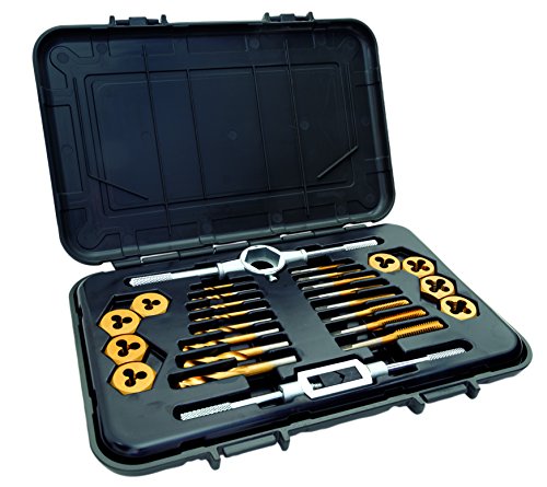 Mibro | 26 Piece Titanium Nitride Coated Tap, Die, and Drill Set, Metric