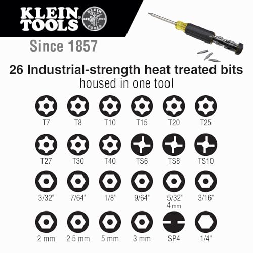 Klein Tools 32307 27-in-1 Multi-bit Tamperproof Screwdriver