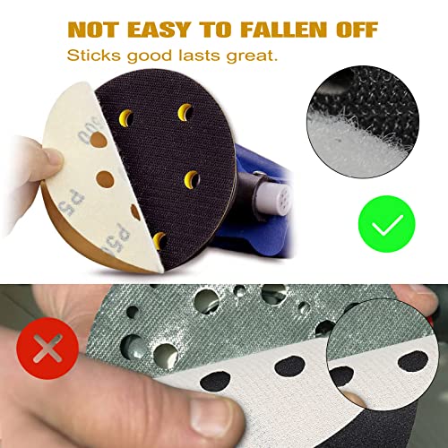 100PCS 5 Inch Sanding Discs 80 Grit Random Orbit Sander Sandpaper - style: Advanced Aluminum Oxide