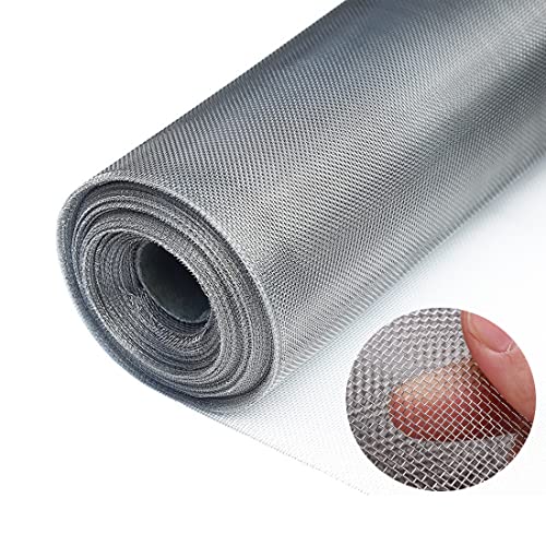 304 Stainless Steel Window Security Screen Mesh Roll, 39.4in x 98ft